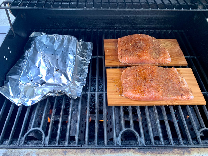 On The Smoker - Cooking The Salmon